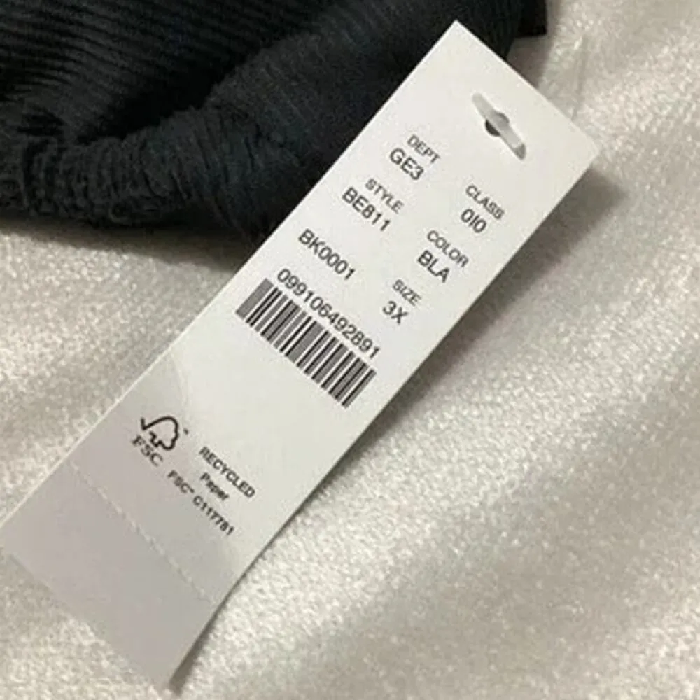 NWT J. Crew Triangle Tie Straps Ribbed Swim Bikini Top 3X Removable Cups Black - Image 7