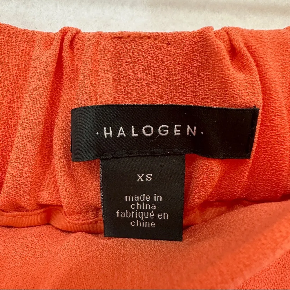 Halogen Wide Leg Cropped Pants Size XS Orange - Image 6
