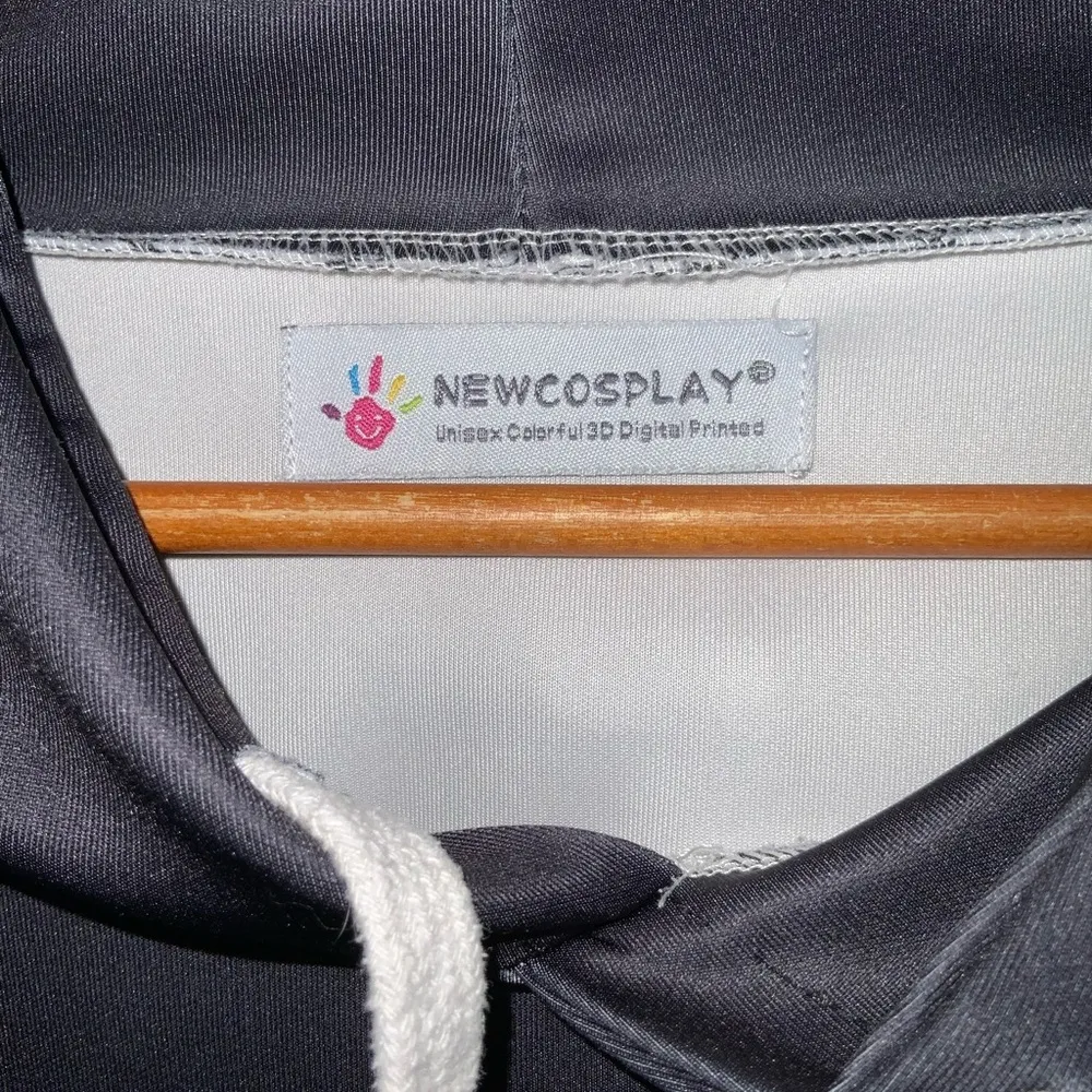 NEWCOSPLAY Black White & Yellow Piano Musical Notes Unisex Hoodie XXL/XXXL - Image 5