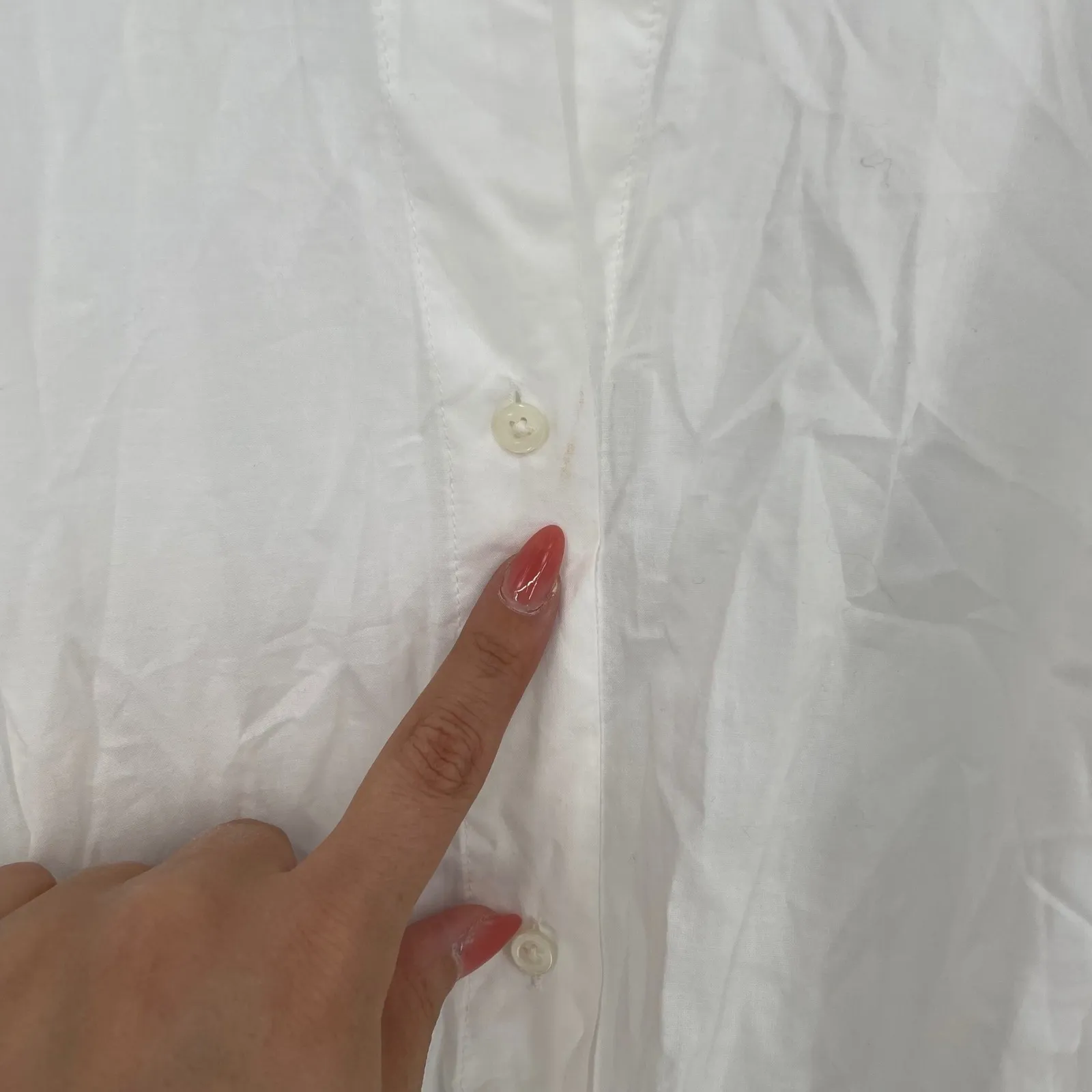 J. Crew White Button Down Shirt Dress Tie Waist Sheer Linen Blend Size S - Image 4