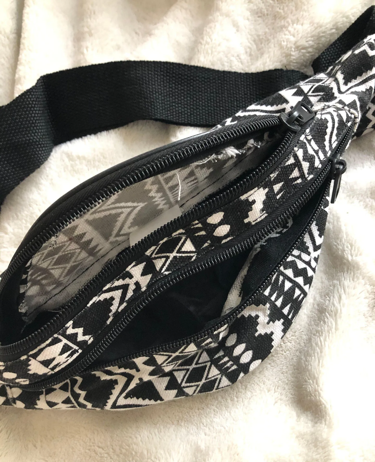 Aztec Print Fanny Pack Black - Image 2