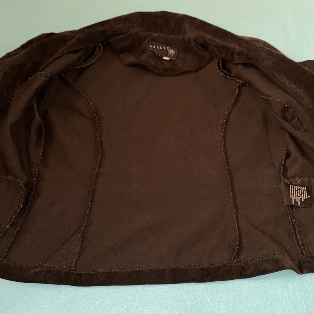 ASHLEY By 26 International velvet black double breasted blazer jacket coat SZ S - Image 4