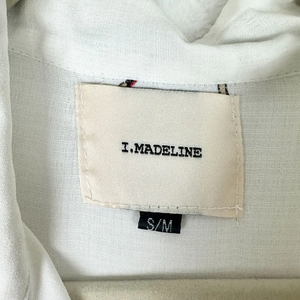 I.Madeline Pleated Ballerina Print Dress Size Small Medium White Ballet Dance - Image 6