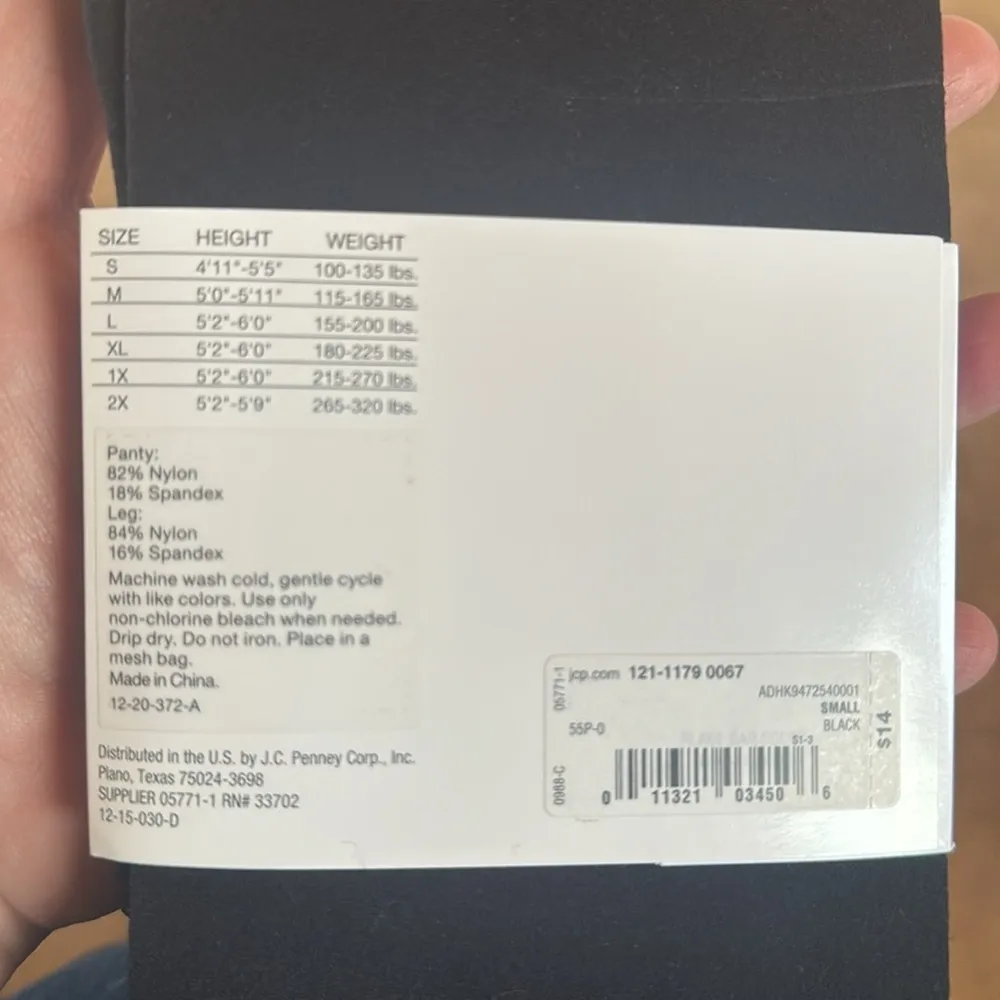 Mixit NIP  Control Top Black Tights Size Small - Image 3