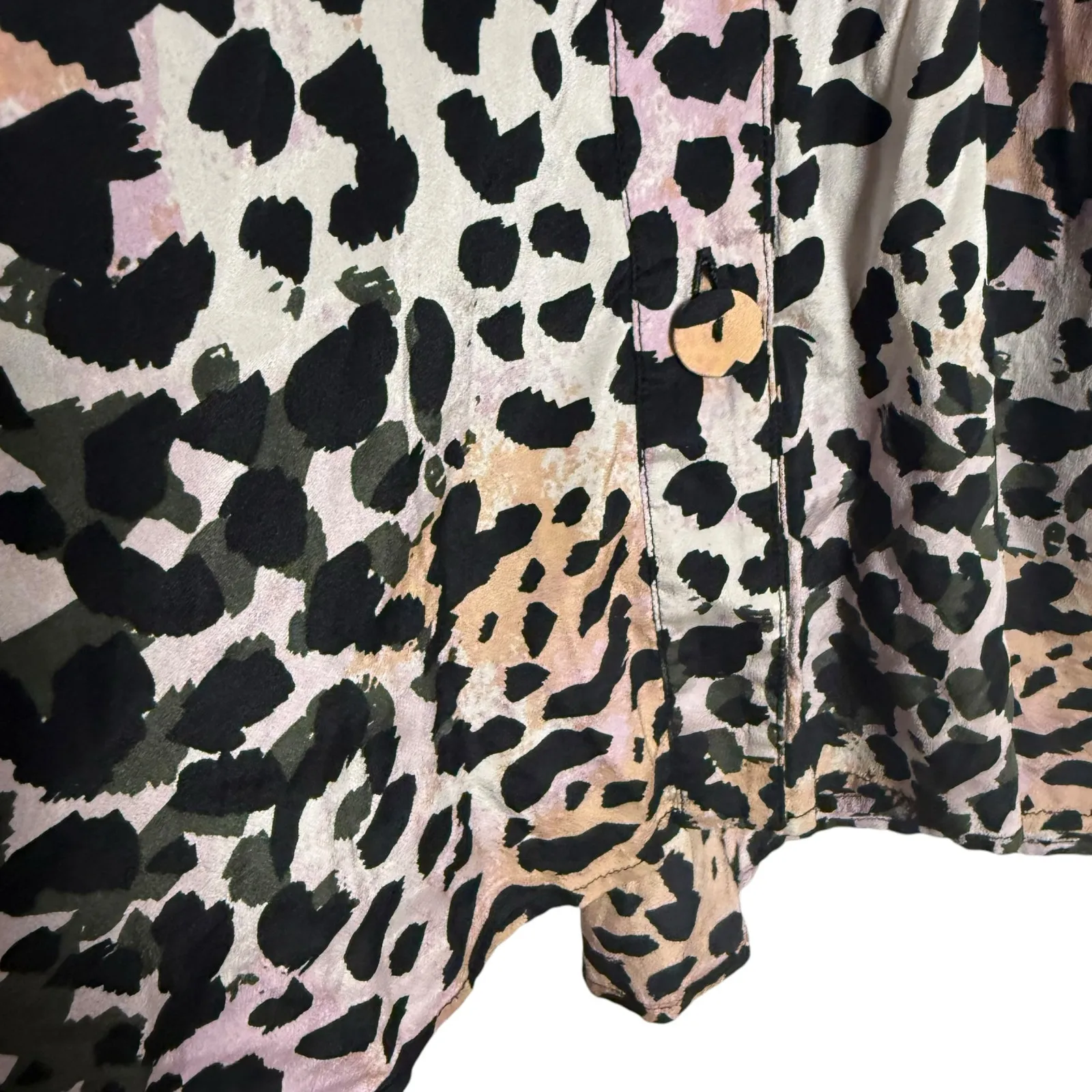 Veronica Beard Amani Animal Print Short Sleeve Shirt Midi Dress Size 6 - Image 10