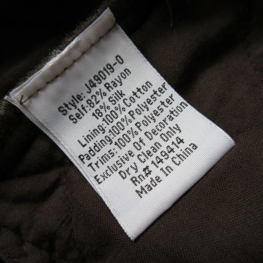 NWT Johnny Was Naomi in Tiger Eye Embroidered Velvet Quilted Kimono XS $390 - Image 6