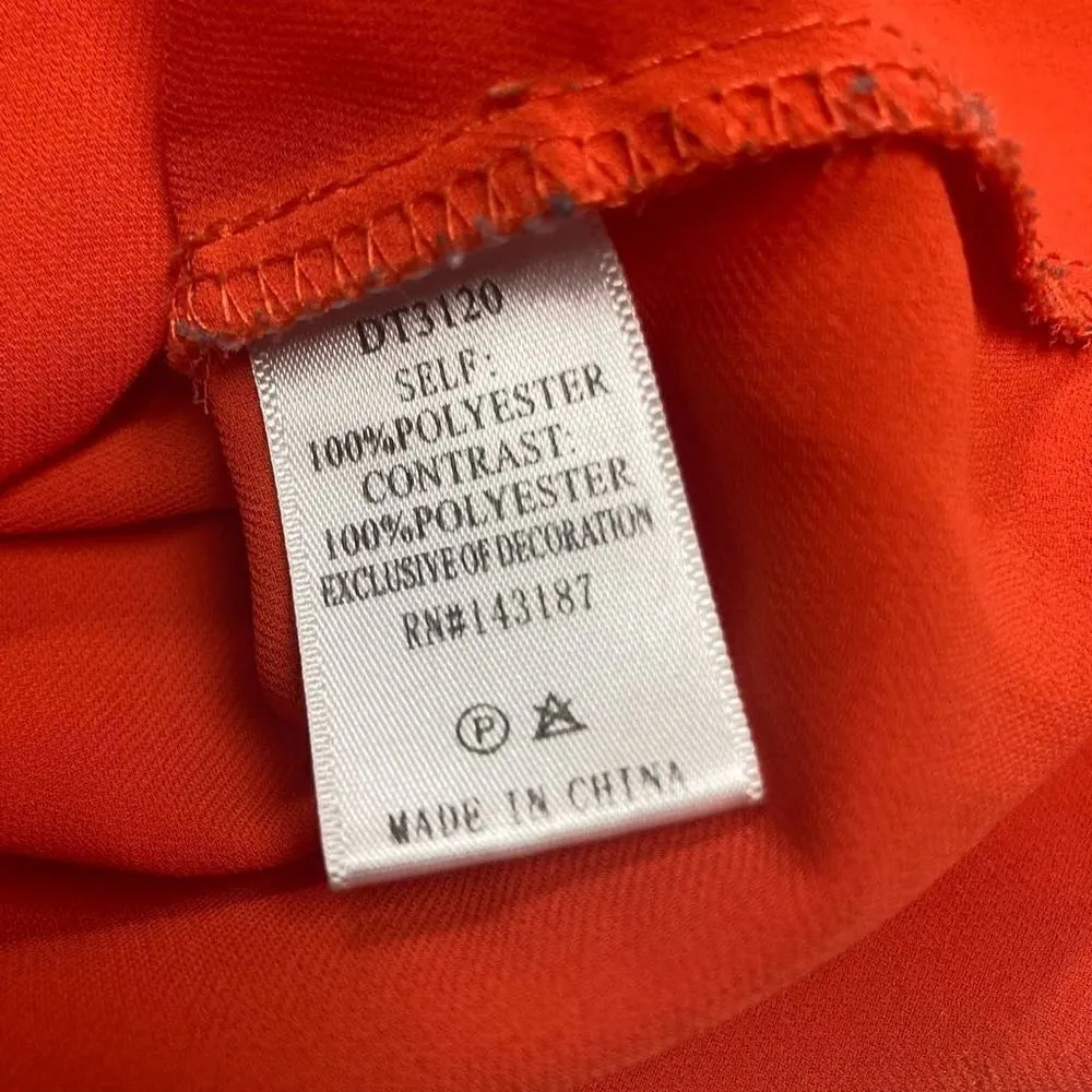 DANCE & Marvel Orange Sheer Women’s‎ XL Top New Without Tags - Image 5