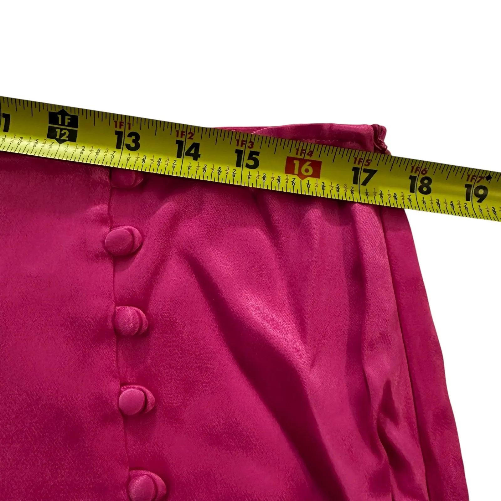 Zara Pink Satin Mini Skort/Skirt Women's Size XL NWT | 23-18-3 - Image 5