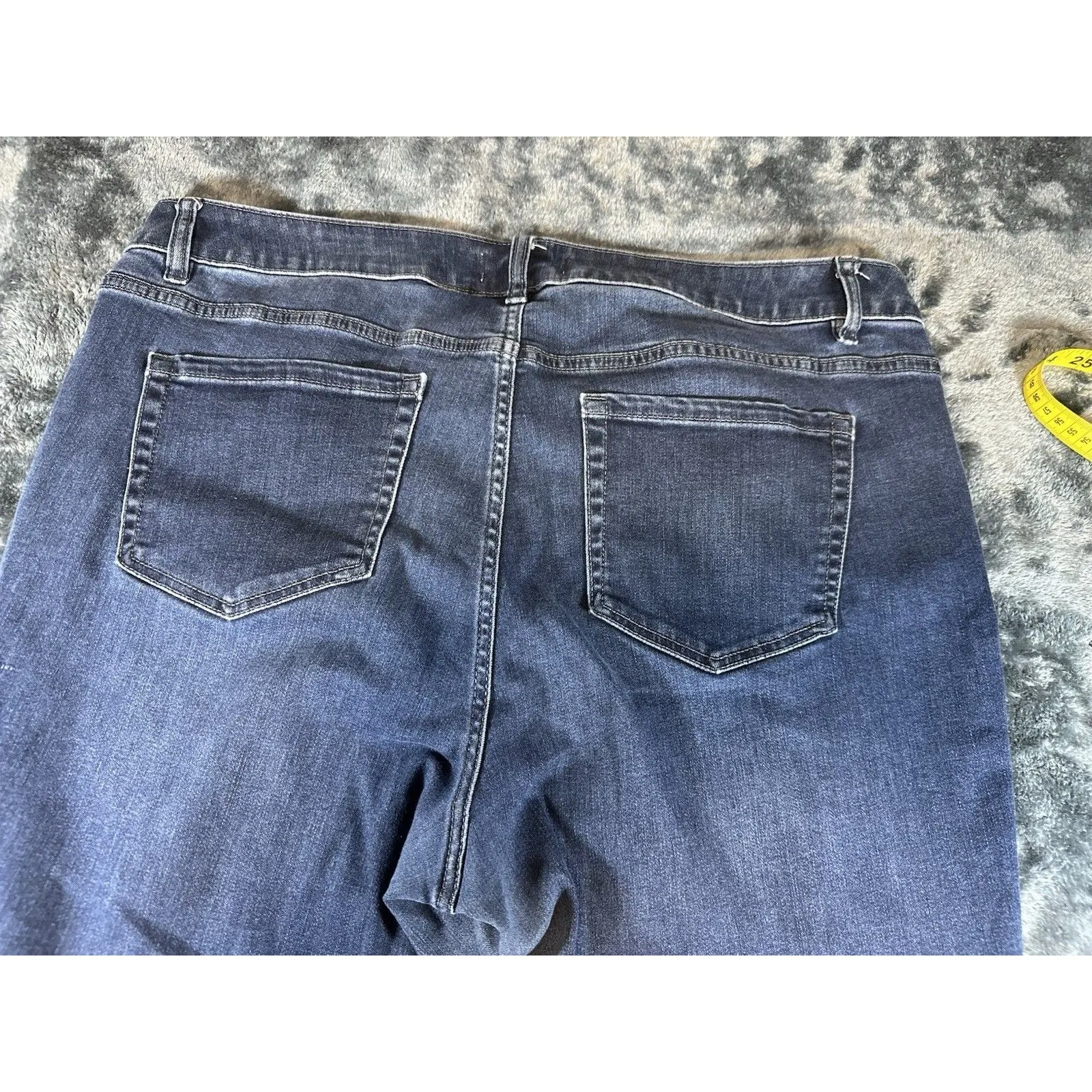 Lane Bryant Women's Blue Denim Mid Rise Skinny Jeans Size 20 - Image 8