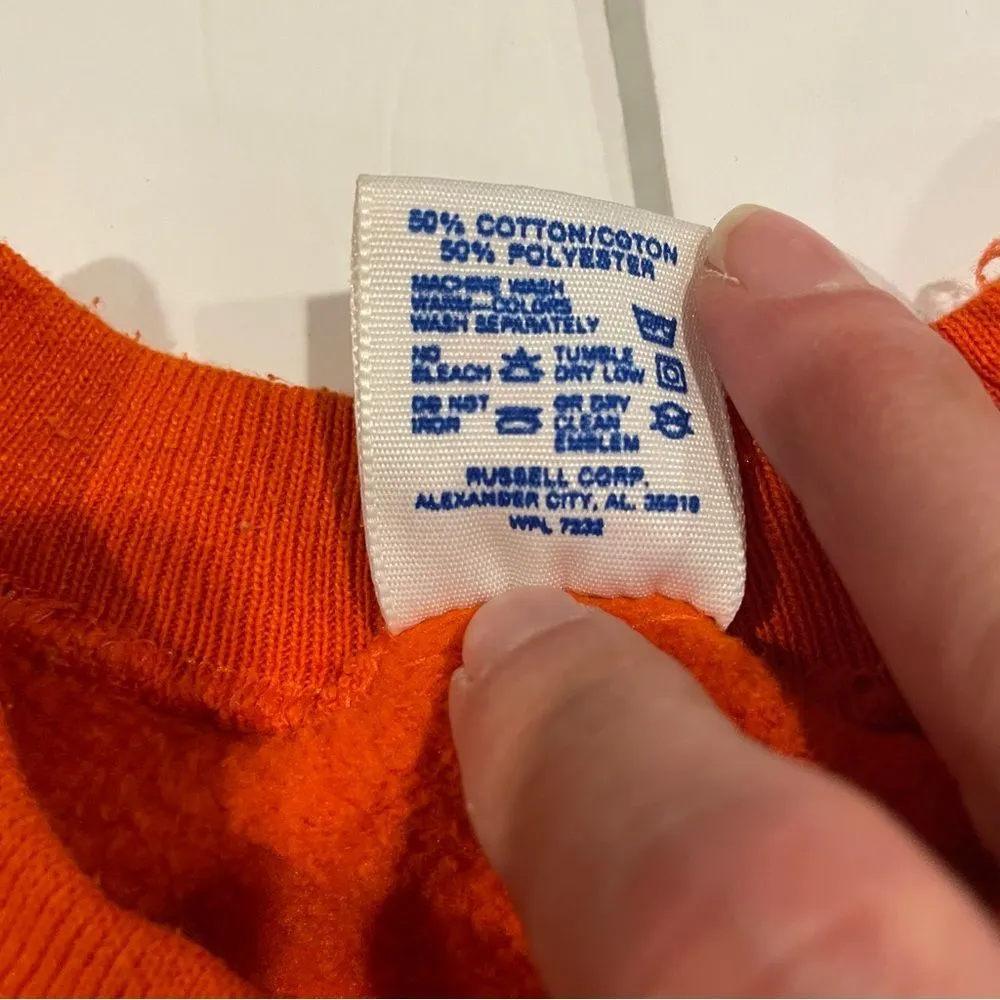 Vintage orange spooky Halloween 👻 cozy soft sweatshirt 80’s-90’s Jerzees - Image 3