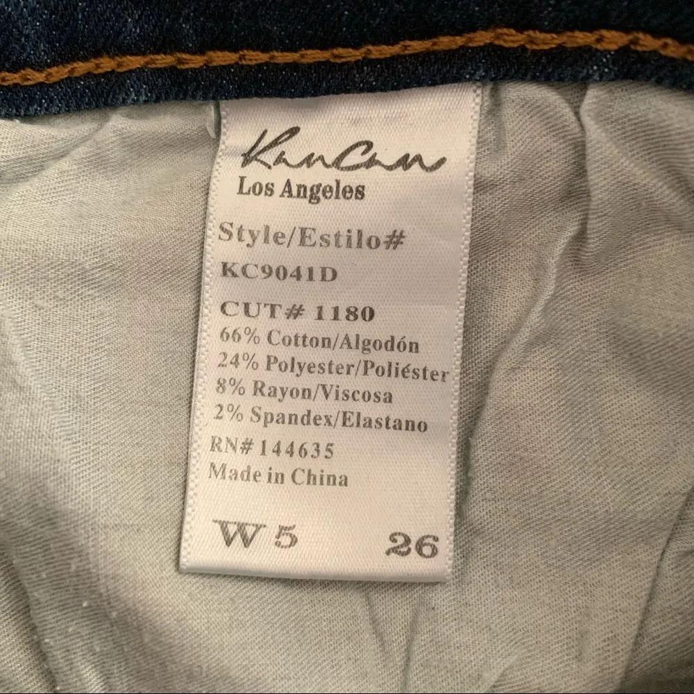 EUC Kancan Mid Rise Skinny Twist Seam Jeans Size 5/26 - Image 8