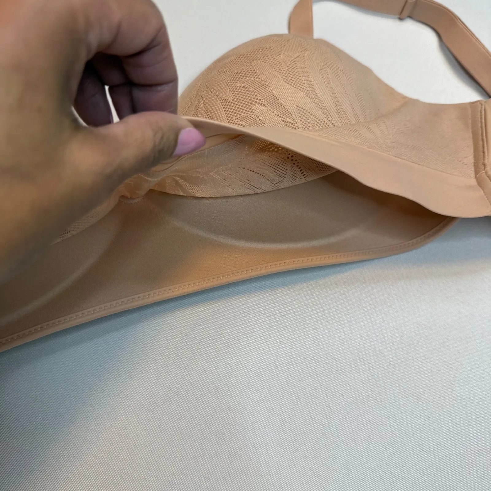 Soma Seamless Comfort Bra Nude Tan Everyday Wirefree Adjustable Straps 34DDD Size undefined - Image 5