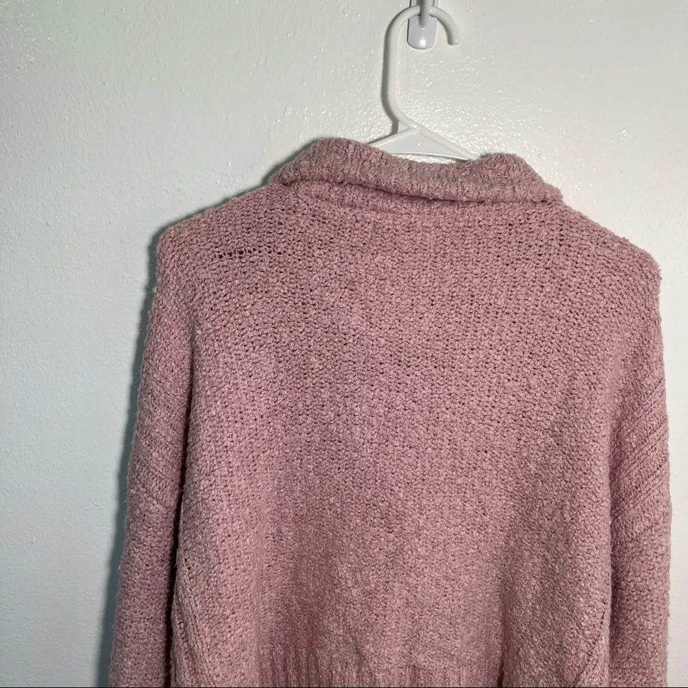 Aeropostale Fuzzy 1/4-Zip Sweater Purple - Image 12
