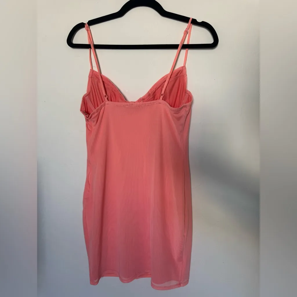 Superdown Coral Slip Dress - Image 5