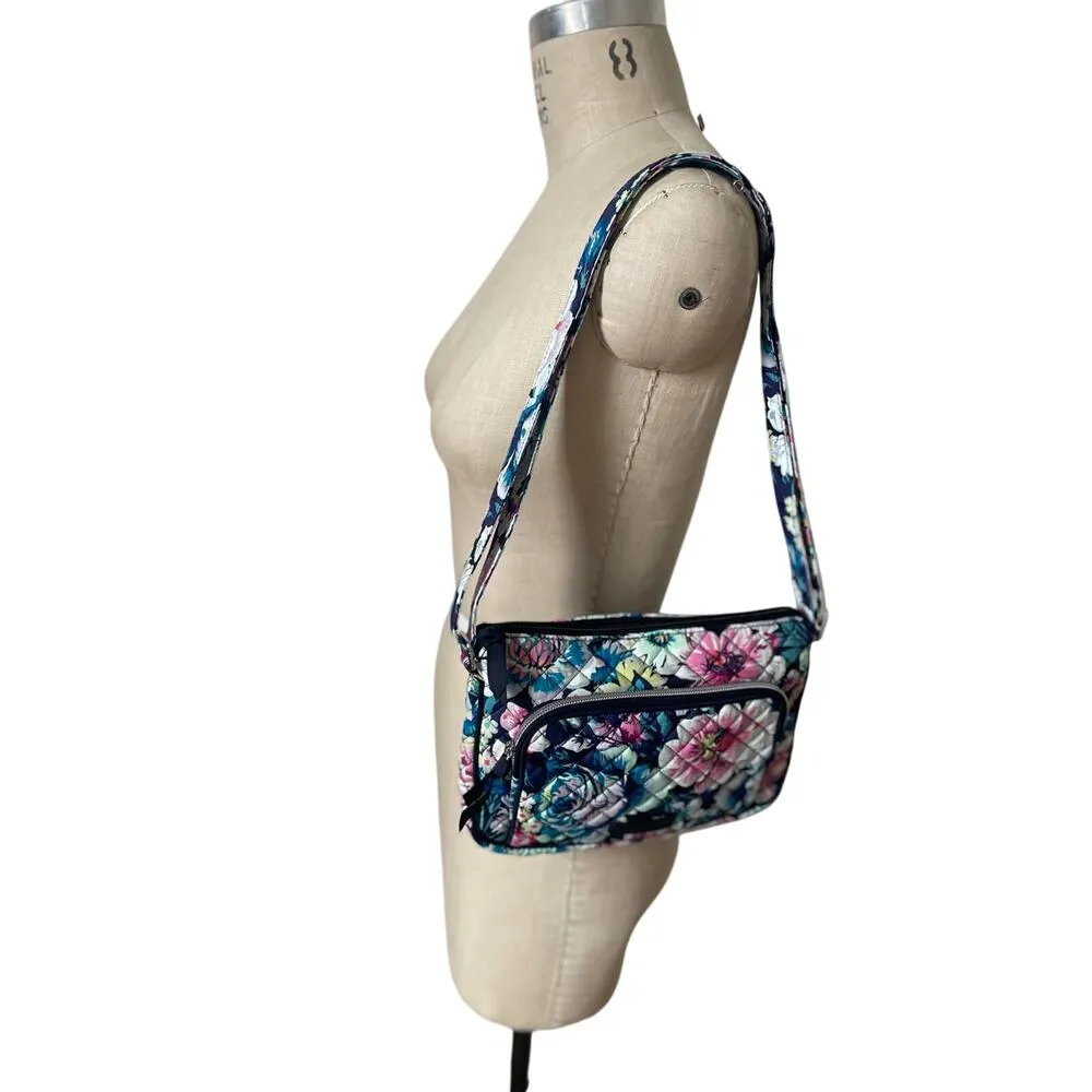 NWOT Vera Bradley Crossbody Bag in Blue Flowers Print Garden Grove - Image 7