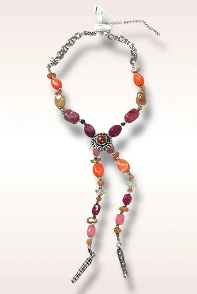 Free People Beachriders Bolo Necklace in Bright  NWT Western Bohemian Statement - Image 4