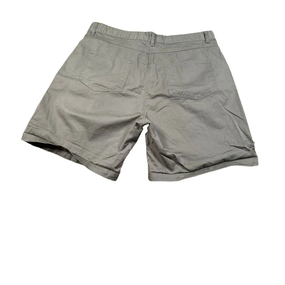 Mountain Warehouse Women's‎ Casual Cargo Shorts Outdoor Hiking Khaki Gray Size 12 - Image 3