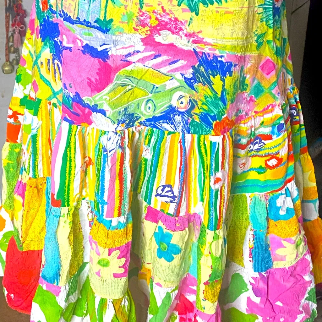 Vintage Jams World Tropical Print Mini
Dress - Multi-colored XS - Image 9