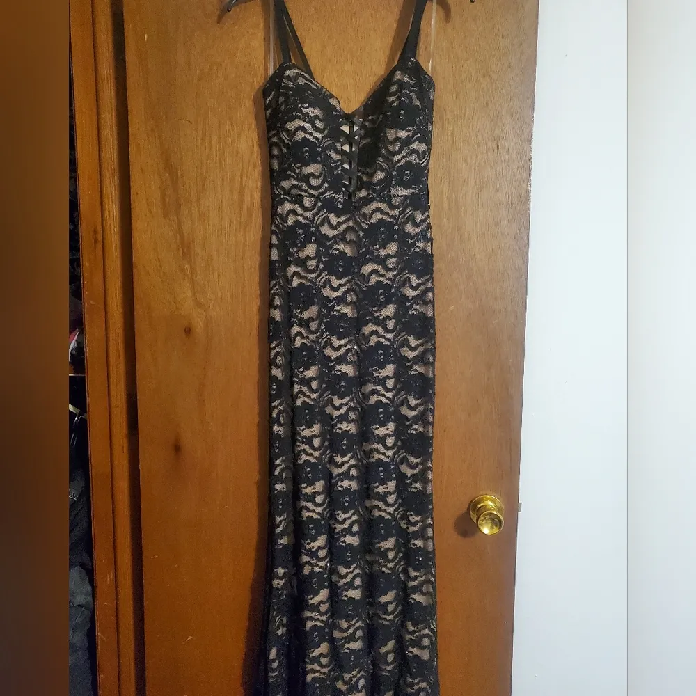 Lace Cut Out Prom Dress - Image 6