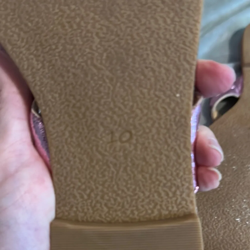 Jack Rogers Metallic Pink Sandals Classic Design - Image 4