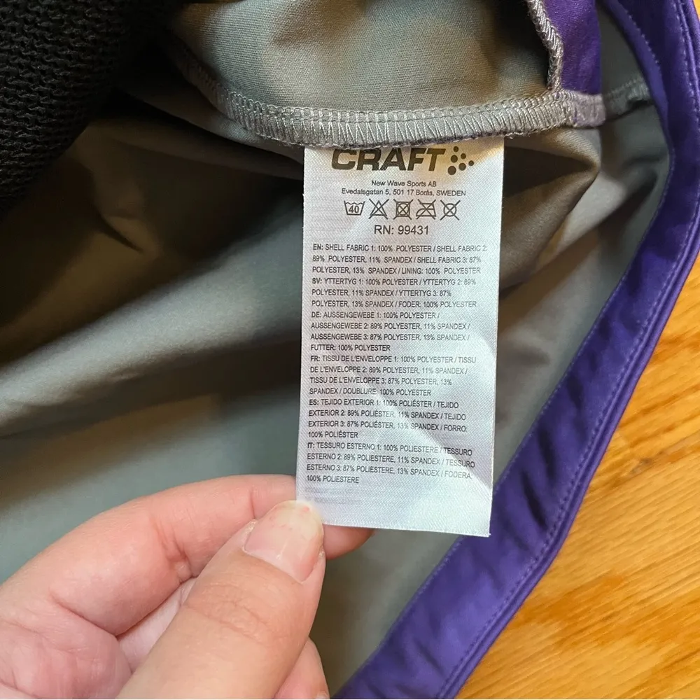 CRAFT purple jacket size large - Image 4