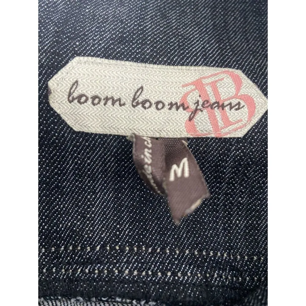 Boom‎ Boom Jeans Gray Denim Dress Grunge Punk Bodycon Y2K Goth Size Medium M - Image 9