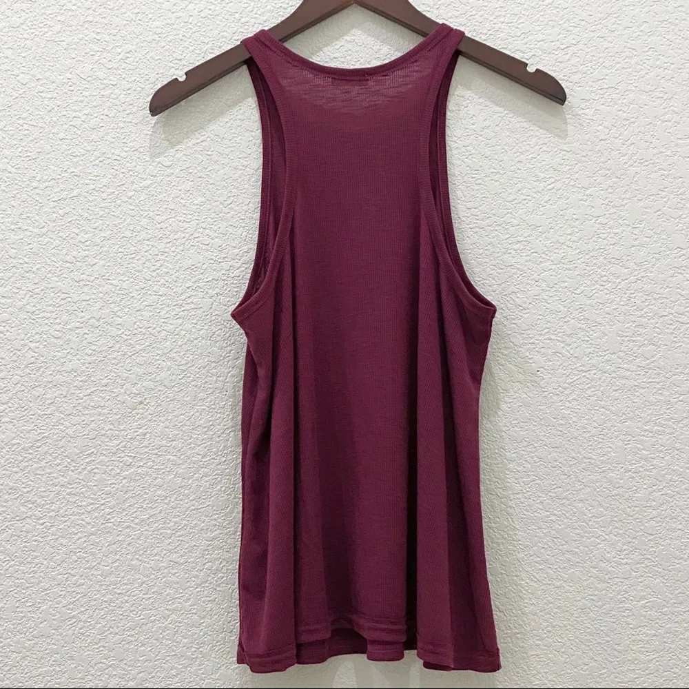 Free People Wine Long Beach tank Top S - Image 9