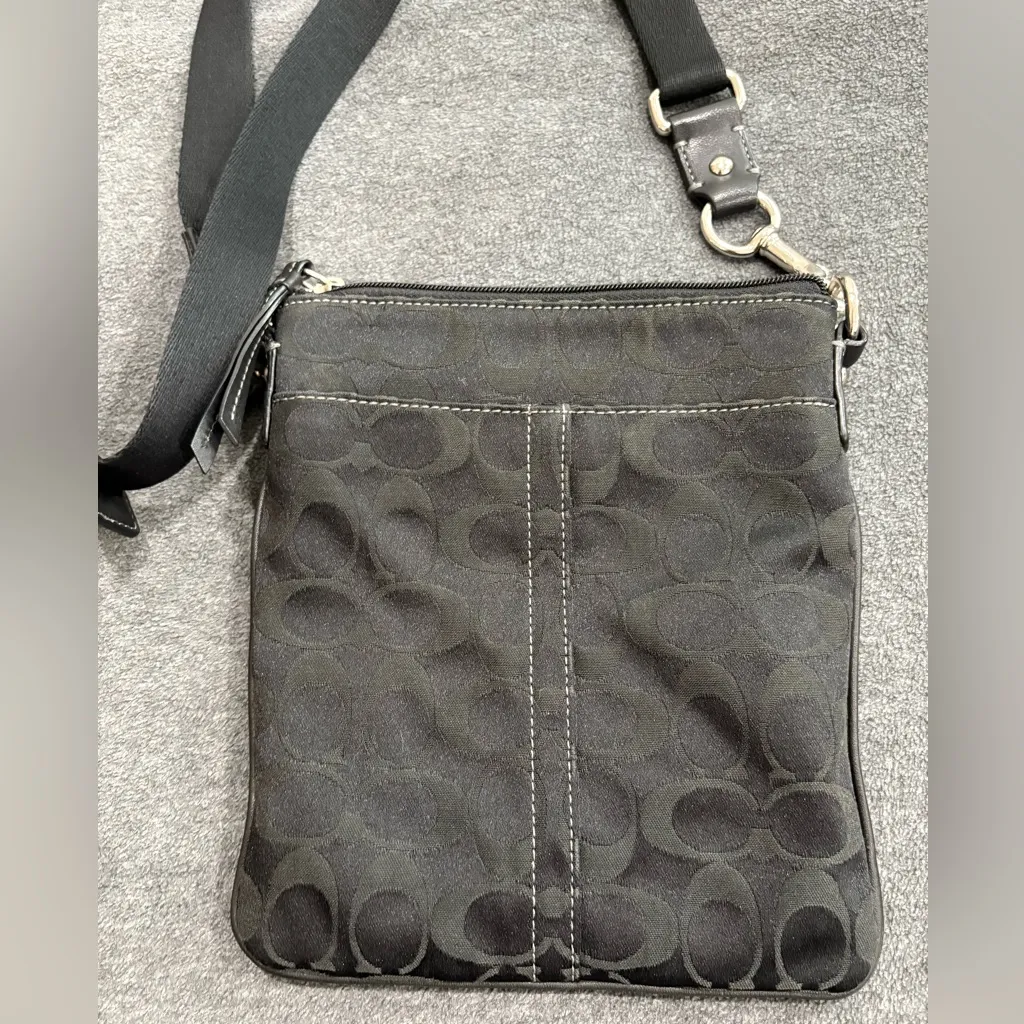 Coach Black Signature Crossbody Bag - Image 7