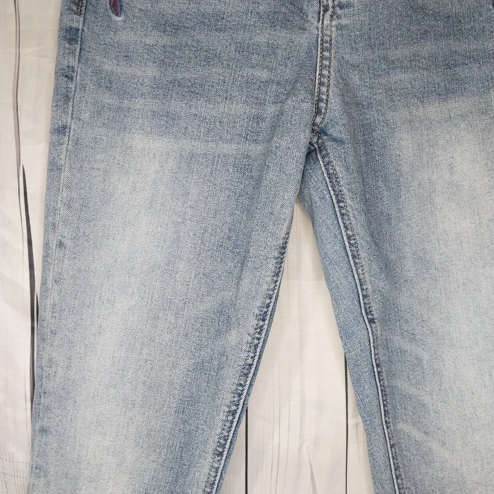 Lucky Brand Bridgette Skinny Embroidered Blue Jeans Size 0/25 - Image 9