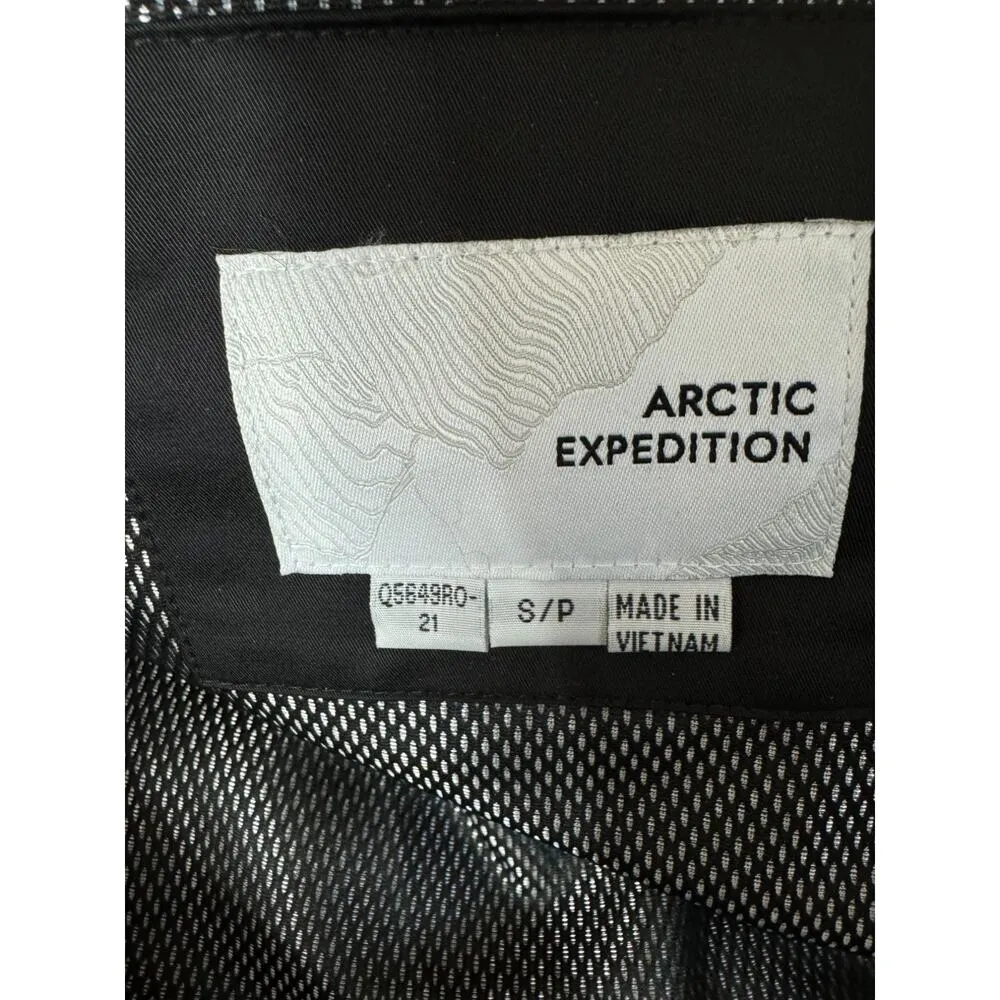 Women's Artic Expedition Curved Hem Down Parka with Detachable Hood Black Small - Image 13