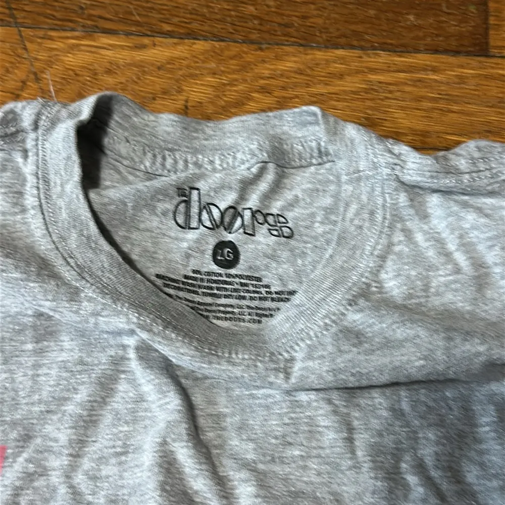 The Doors Women’s Slim Fit Graphic Tee, Large Gray - Image 3