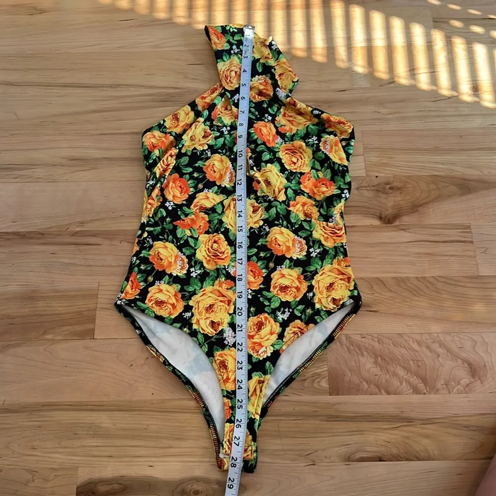 Floral Cross Neck Bodysuit - NWT - Image 9
