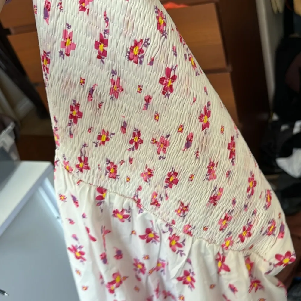 Princess Polly Pink Floral Flowy Puff Sleeve Dress - Image 5