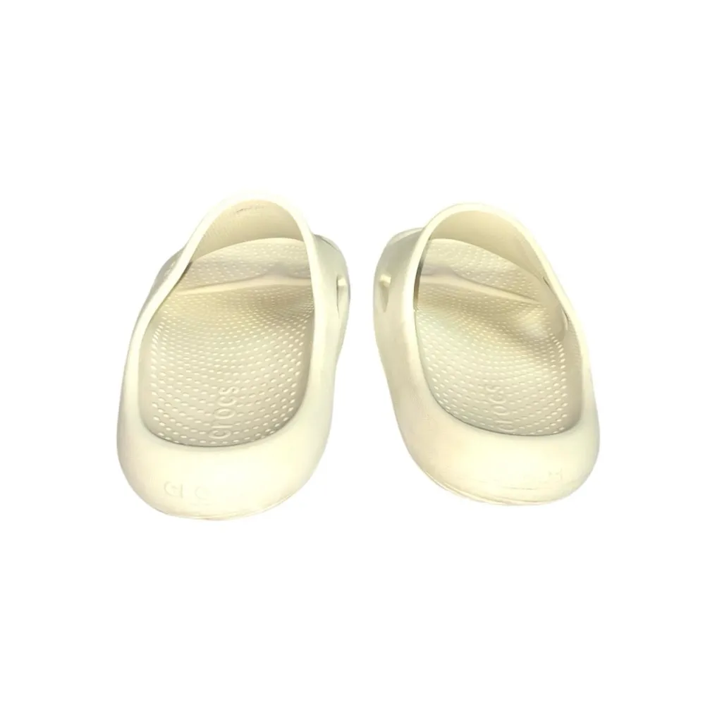 Crocs Mellow Recovery Thick Cushioned Slip-On Slide Sandals In Bone - Image 6