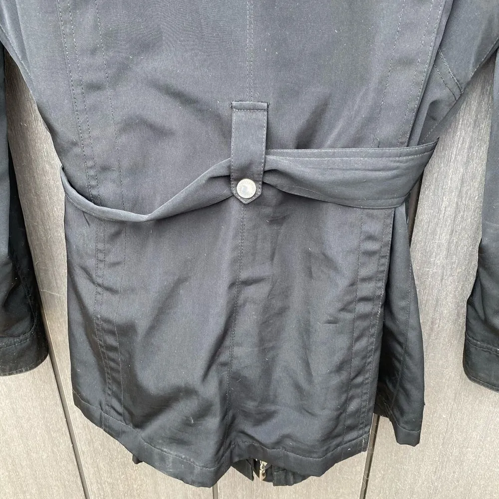 Fleet Street Belted Jacket‎ with Hood Black Size XL - Image 6