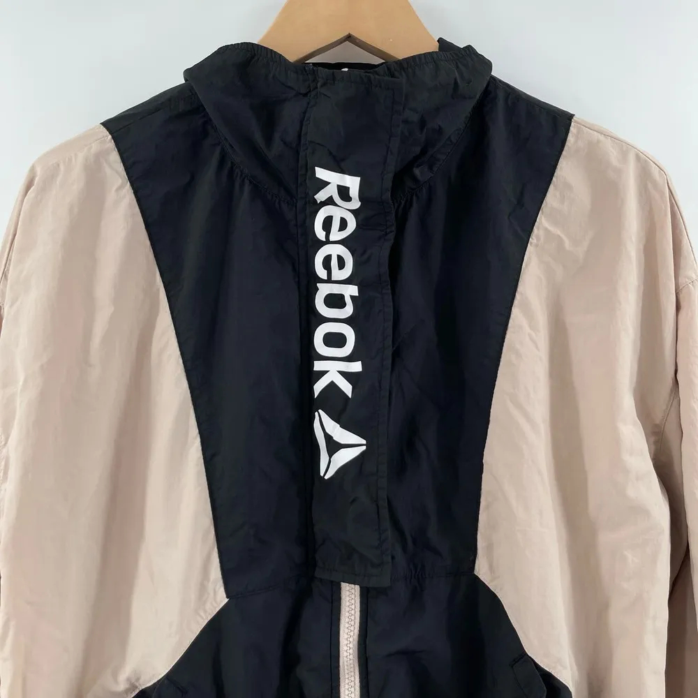 REEBOK Windbreaker Jacket Womens Size Large Zip Up Focus Track Pocket Athleisure - Image 14
