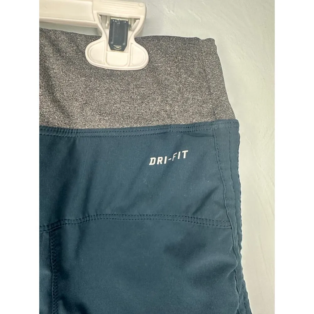 Nike Dri-Fit Athletic Skort Women's Size Medium Tennis Leopard Active Blue Skirt - Image 3