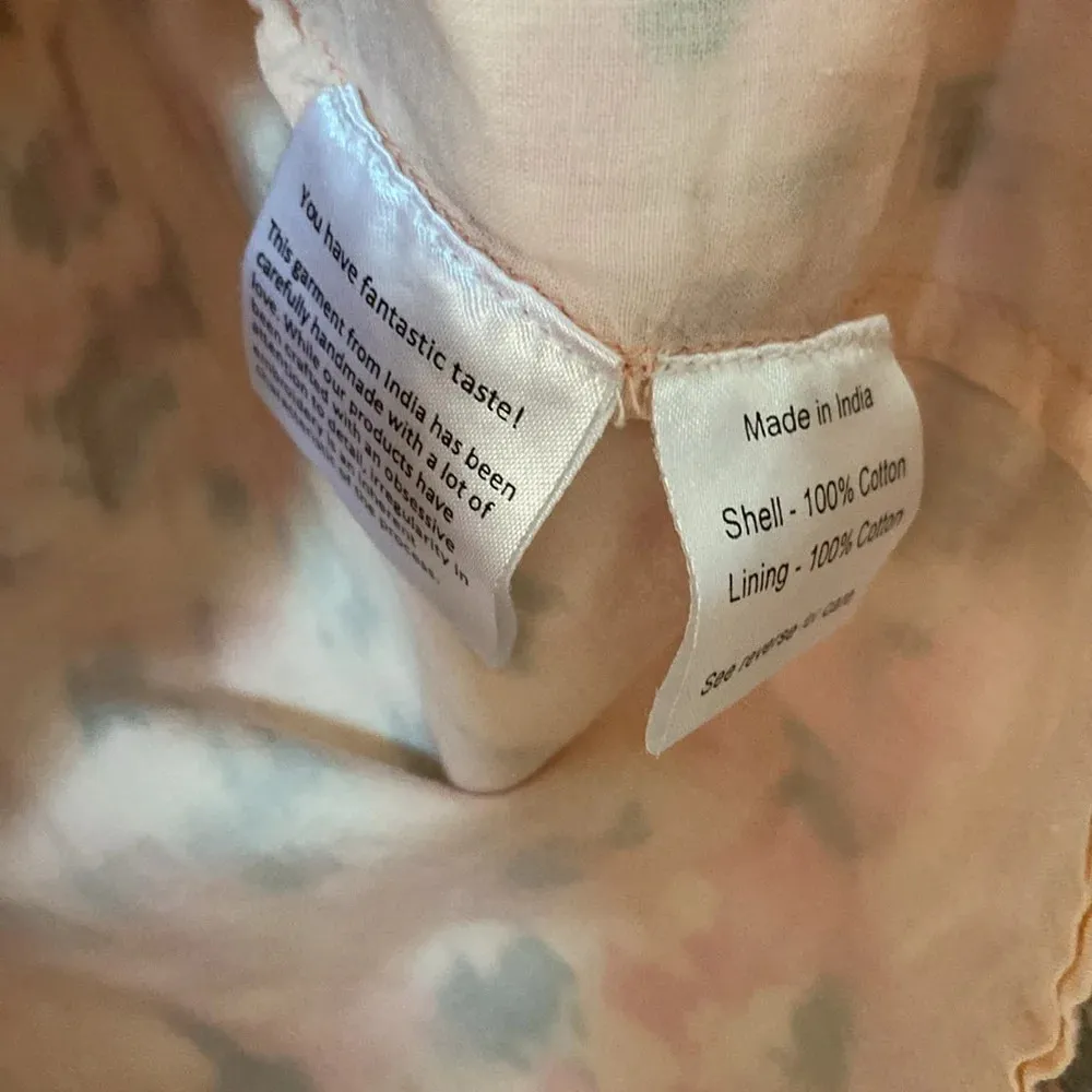 Rococo‎ Sand Mimi Ruffle Trim Long Sleeve Mini Wrap Dress Pink Floral Barbiecore - Image 14