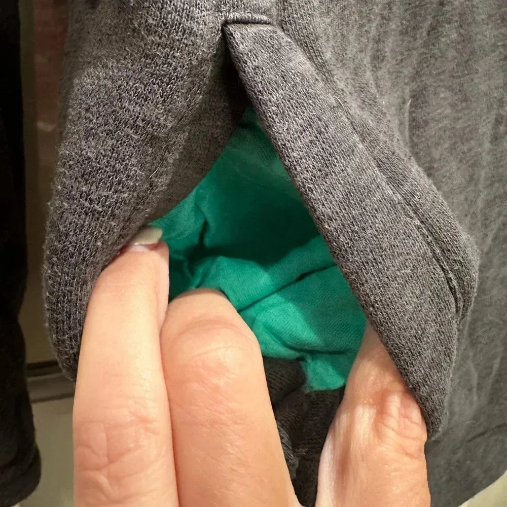 Boden Heathered Charcoal Grey Terry Pullover Sweatshirt Women’s Size 10 Medium Gray - Image 4