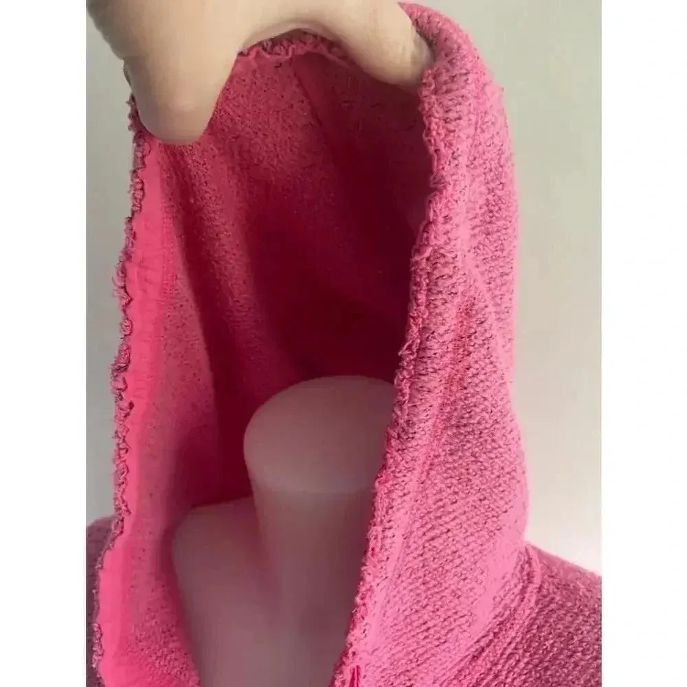 Women's Soft Surroundings‎ Pink Textured 3/4 Sleeve Pullover Sweater Small 0142 - Image 5