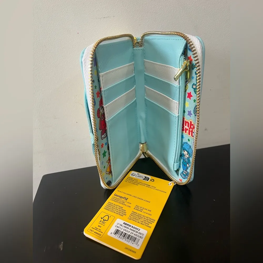 Loungefly Rainbow Brite and Friends Portrait Zip Around Wallet - Image 6