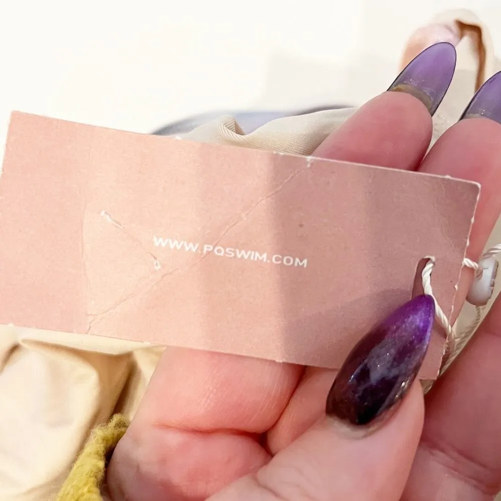 PQ Swim Golden Hour Scoop Low Back Ombre One Piece Swimsuit Pink Medium - Image 5