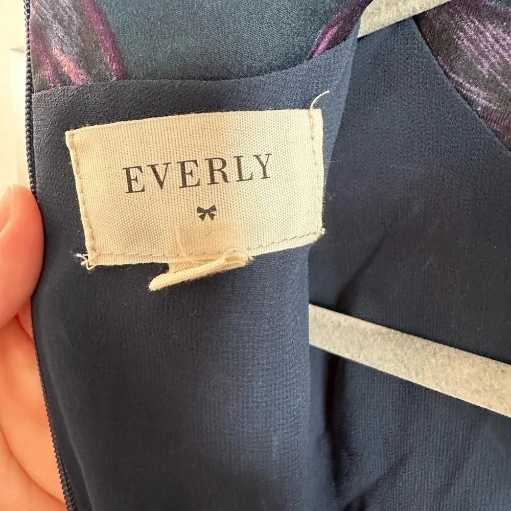 Everly Women's Size M Cold Shoulder Cutout Mini Dress Jewel Tone Floral Print - Image 10