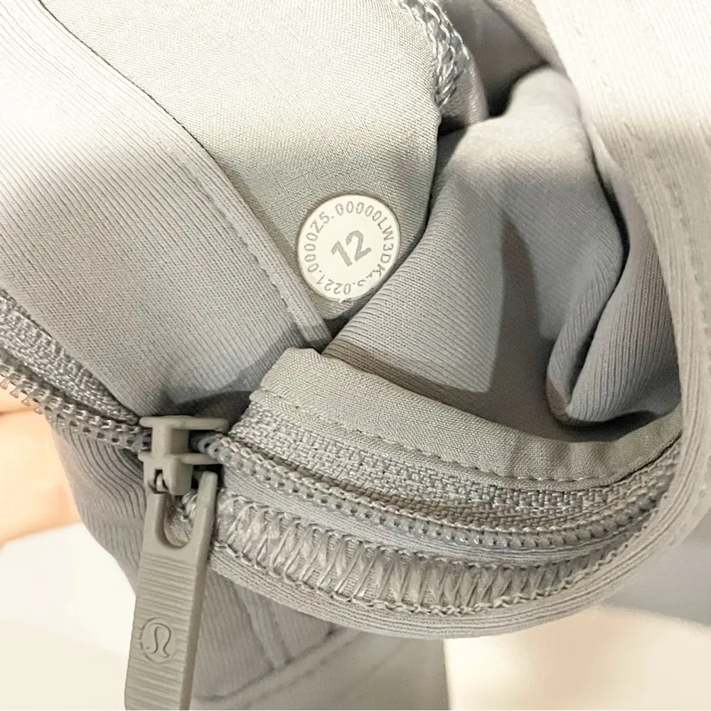 LULULEMON ATHLETICA Rogue Renegade Zip Hoodie in Rhino Grey Size 12 - Image 4
