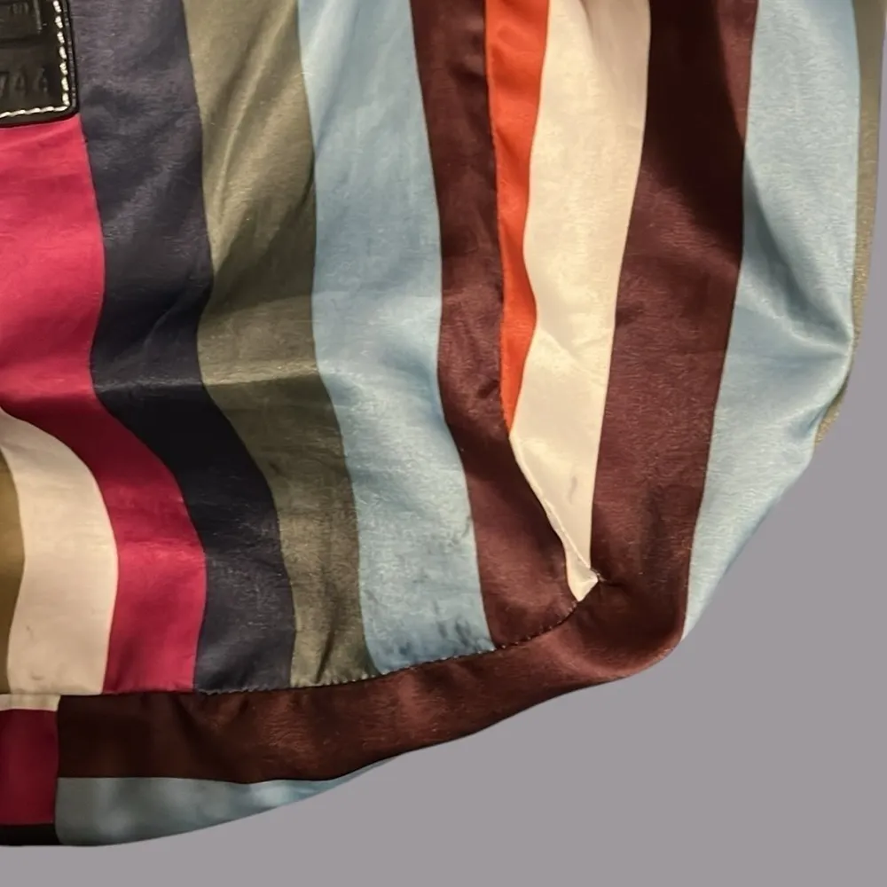 COACH 65th Anniversary Ergo Legacy stripes extra large tote with brass turnlock. - Image 9