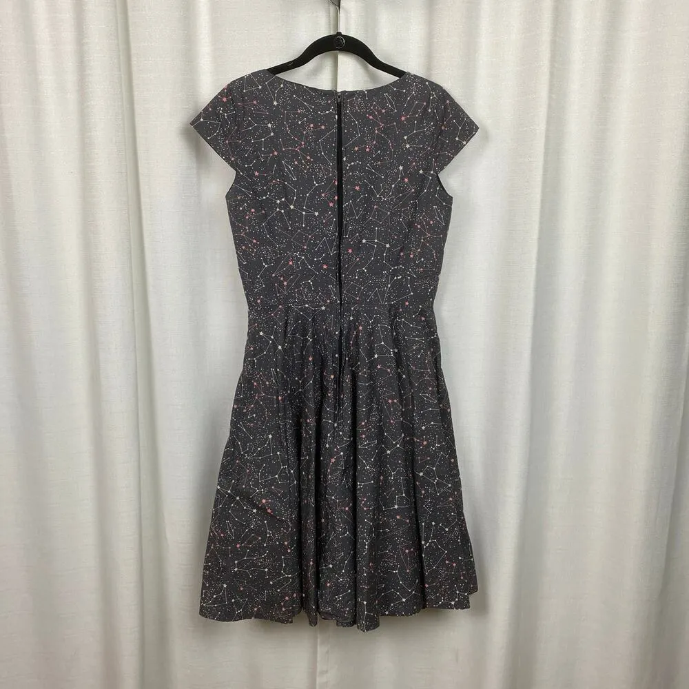 Unique Vintage Magnolia Park Gray Constellation Retro Fit&Flare Dress Sz.M - Image 6