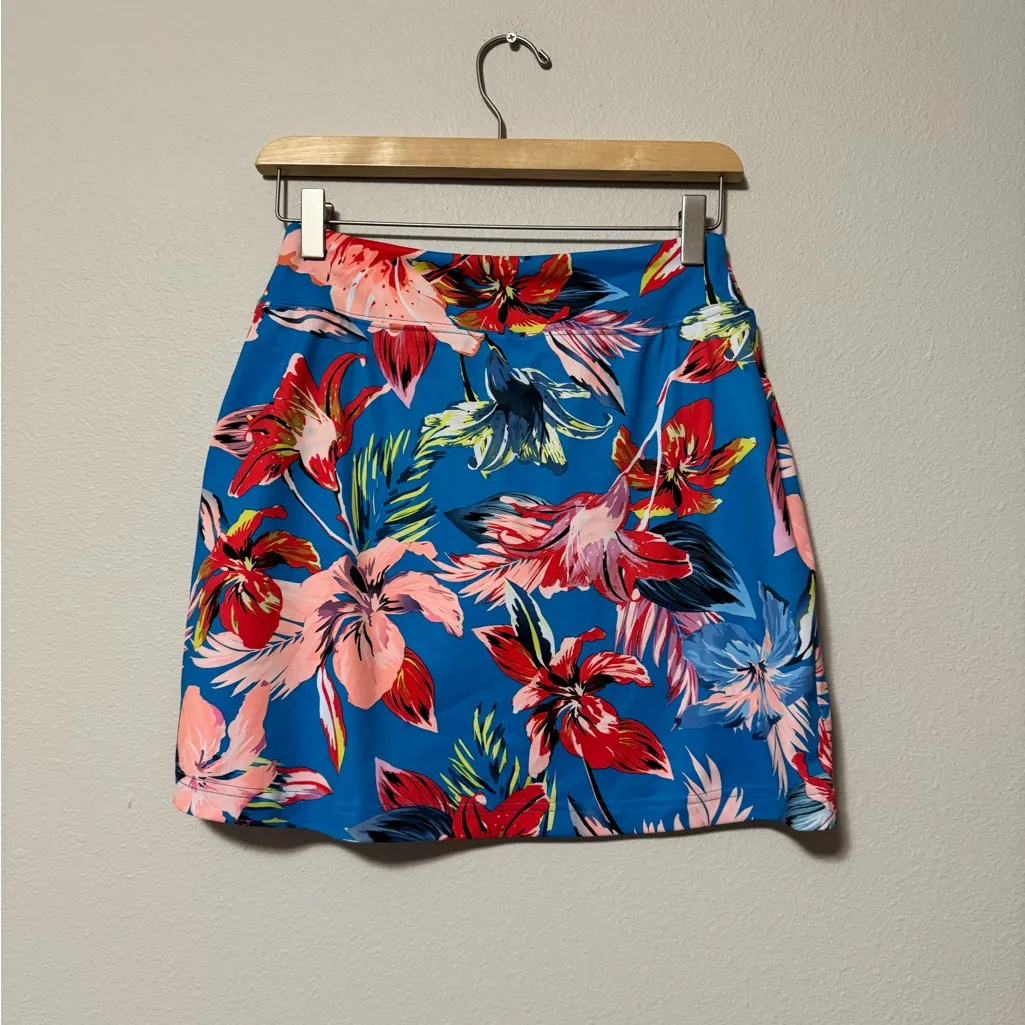 Fila Blue Floral Mini Skirt - Image 3
