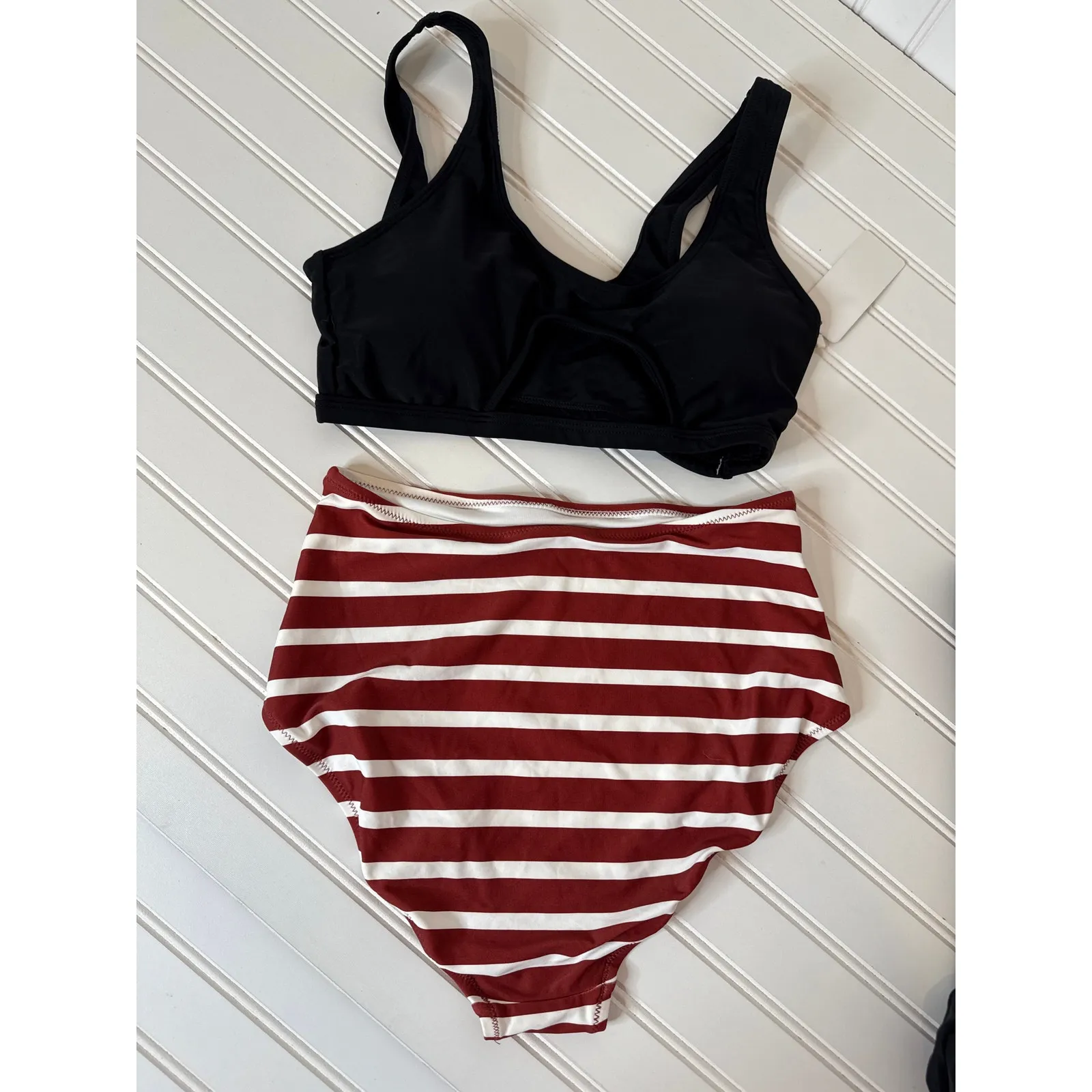 NWT Cupshe Gap Lot of 4 - Black Top Crochet Skirt Bottom Swim Bundle of 4 Sz S - Image 4