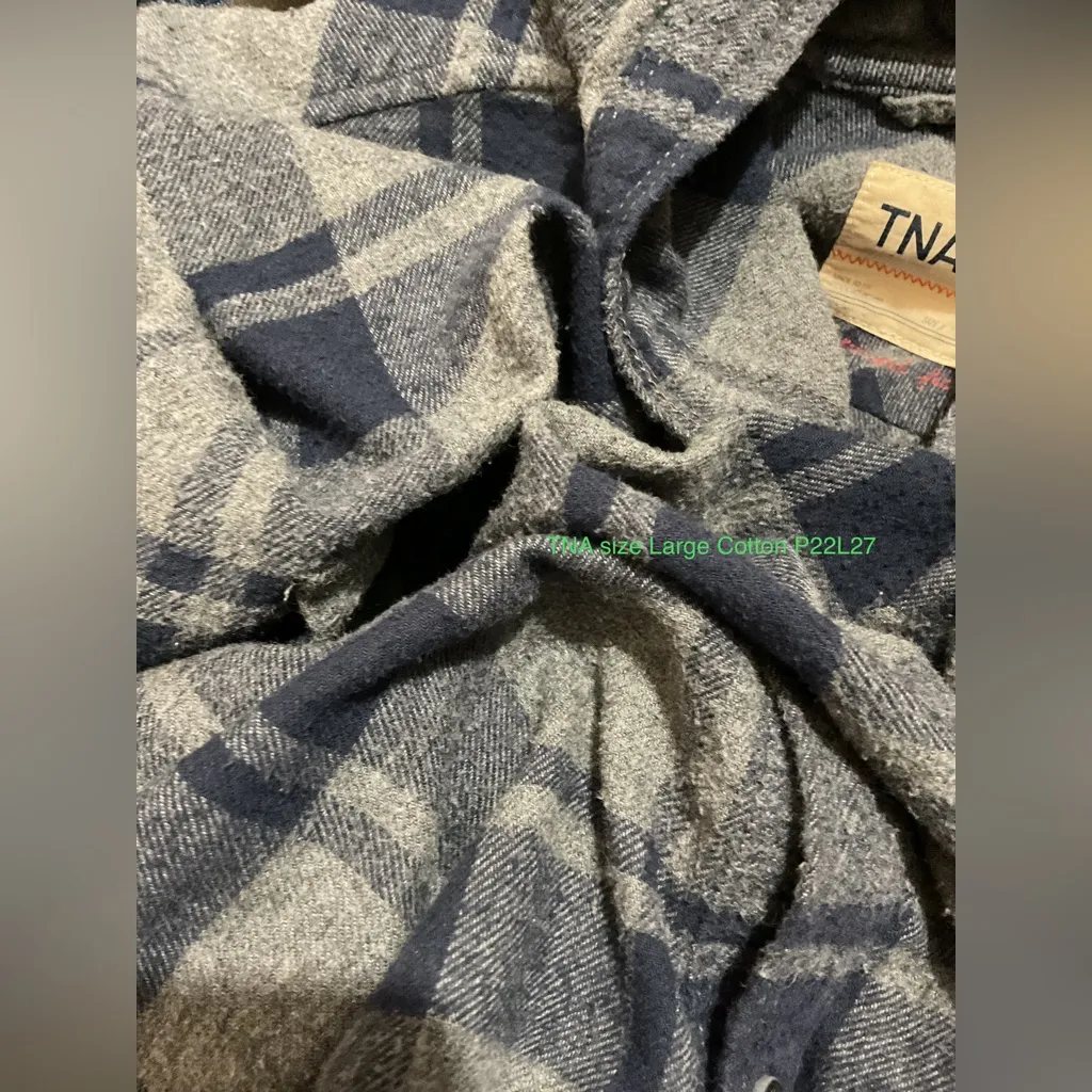 TNA ARITZIA boy friends fit buttons up shirt hooded:Box L04: - Image 11