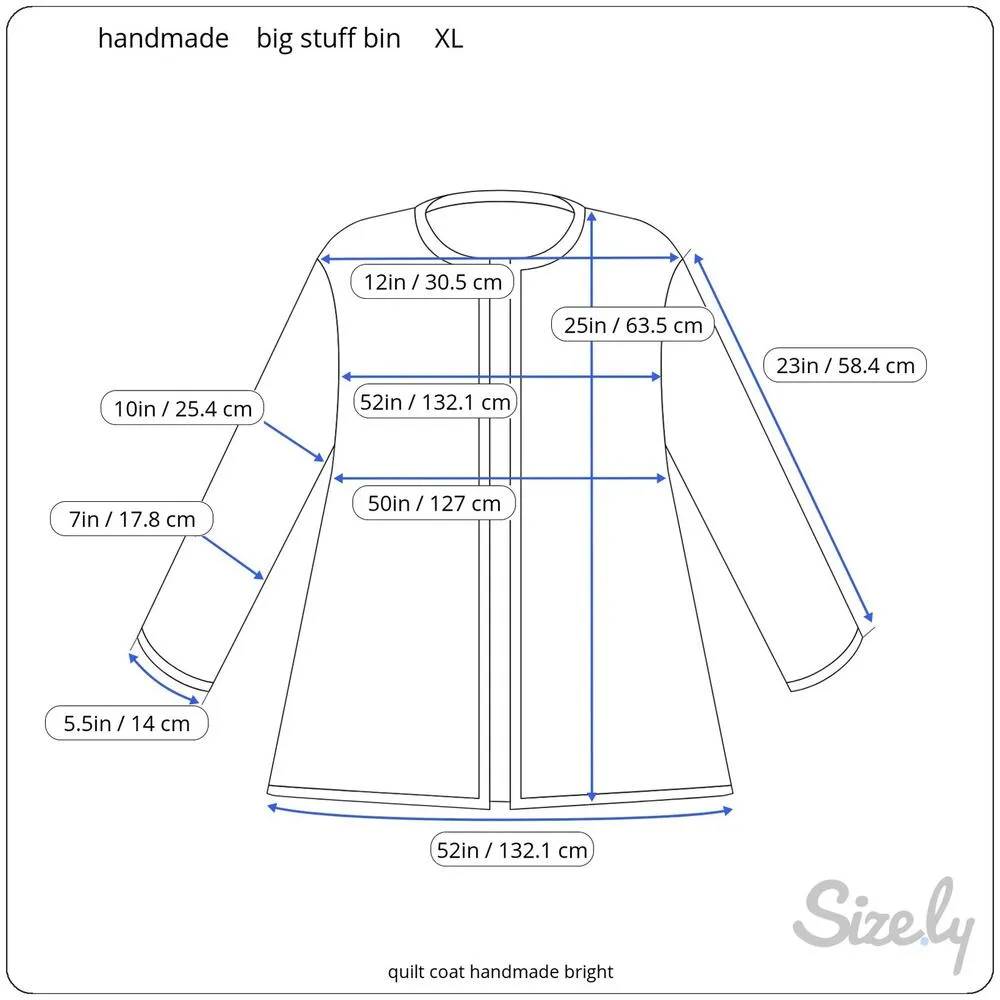 quilt coat handmade bright purple orange - Image 2